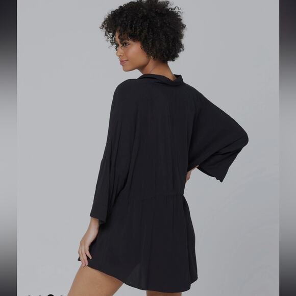 NWT L*Space Pacifica Tunic Women's S Black‎ Button Down - Picture 2 of 13